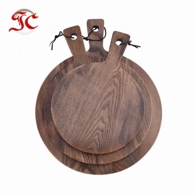 High Quality Food Grade Round Size Ash Wood Cutting Board