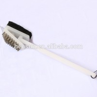 15inch Wholesale BBQ tools Stainless steel barbecue grill brush BBQ grill cleaning brush long handle